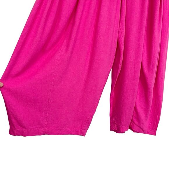 Free People Fuchsia Pink Quinn Wide Leg Pants S - Picture 5 of 9